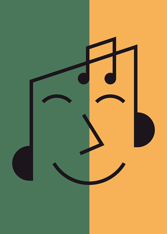 Musical note portrait
