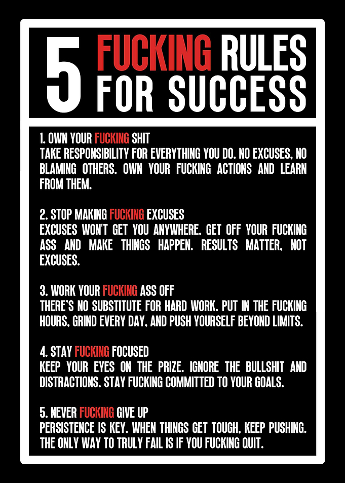 5 Rules For Success