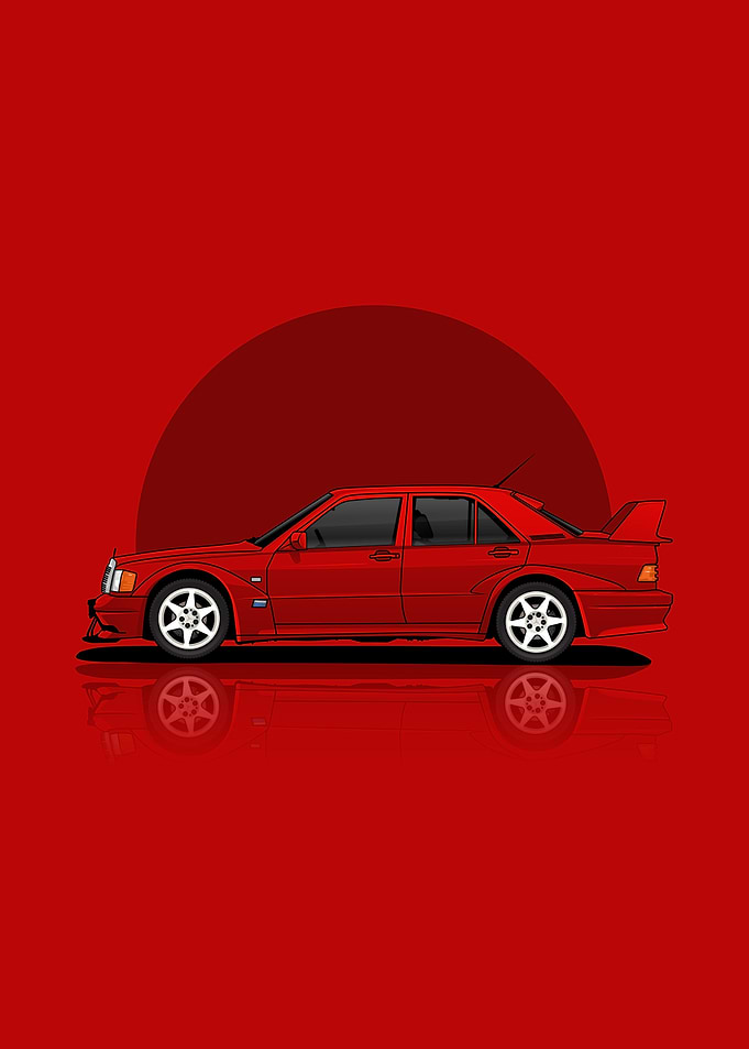 Mercedes Benz 190 EVO2 Red