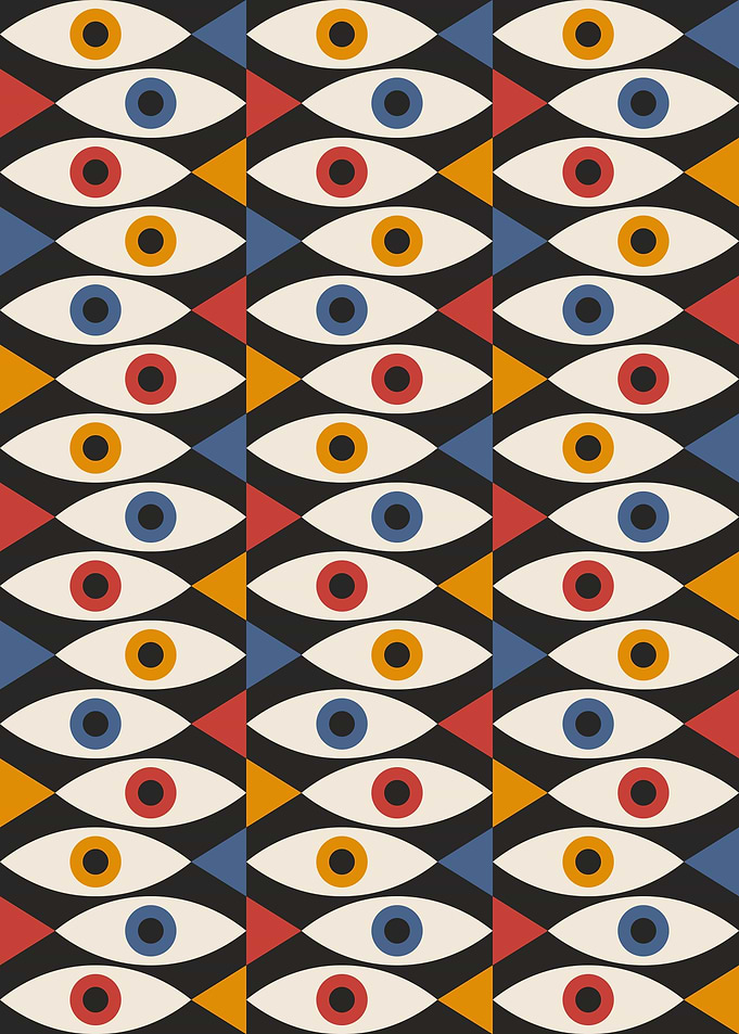 Eyes in the form of fish