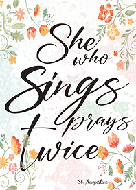 She who sings prays twice