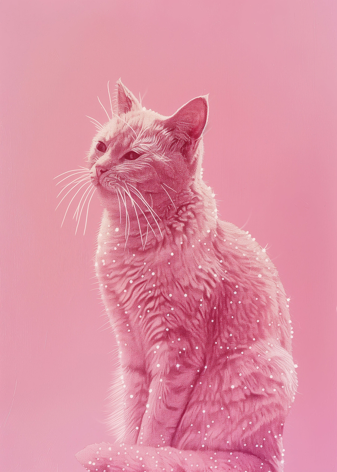 Cat In Glitter And Diamond