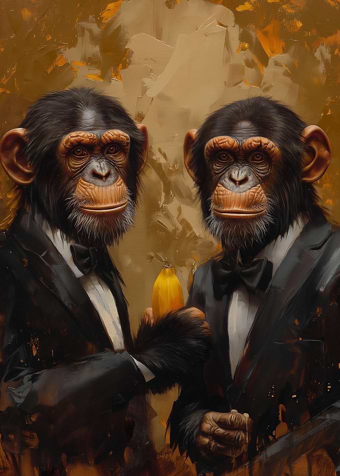 Monkeys with Banana