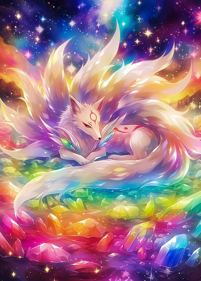 Rainbow Kitsune