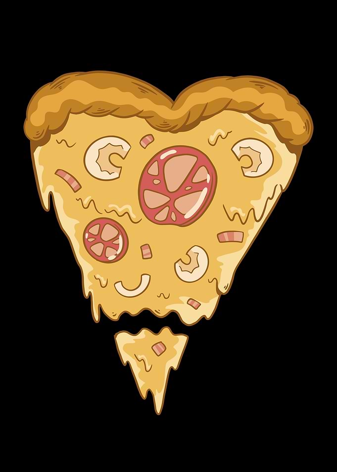 Pizza Slice Heart
