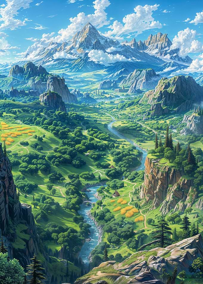 Serene River Valley
