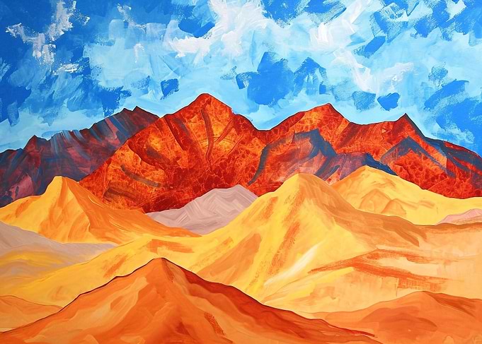 Desert mountain range