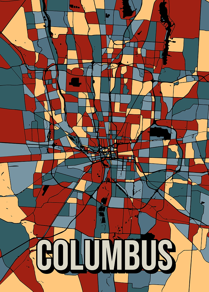 Columbus Ohio City Map