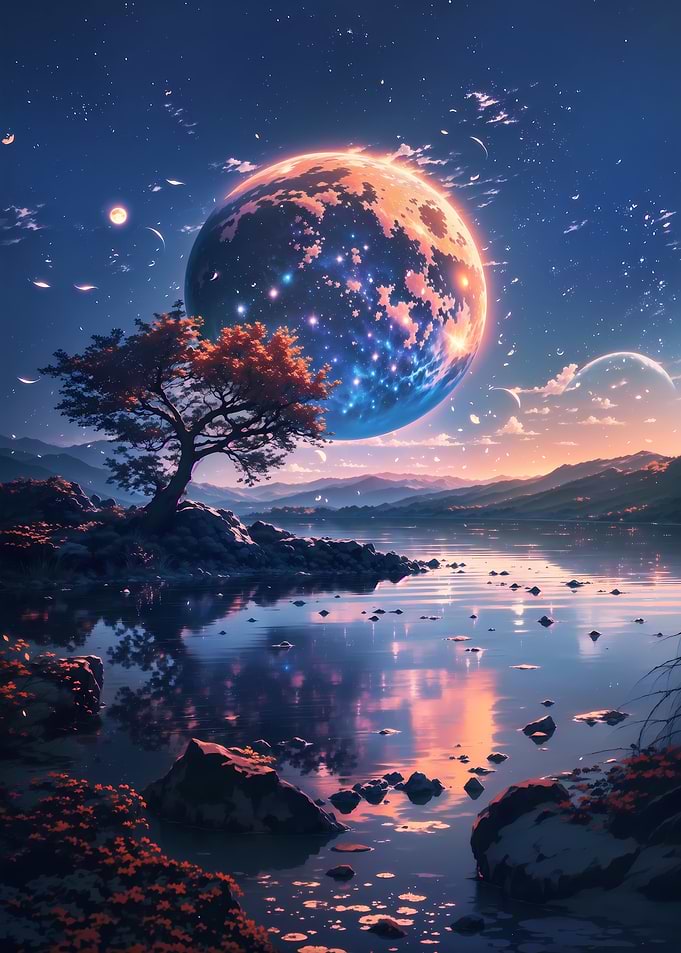 Planet Lake Reflection