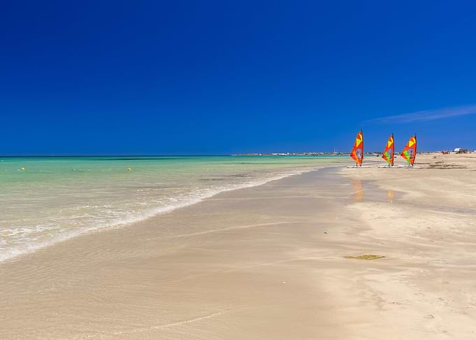 Exotic beach and azure sea