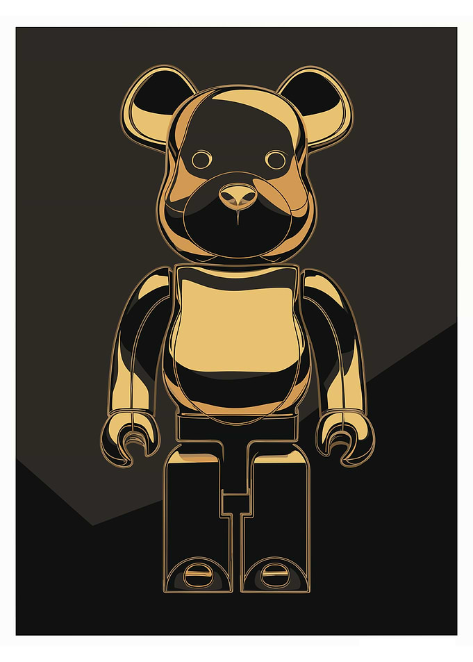 Gold bearbrick