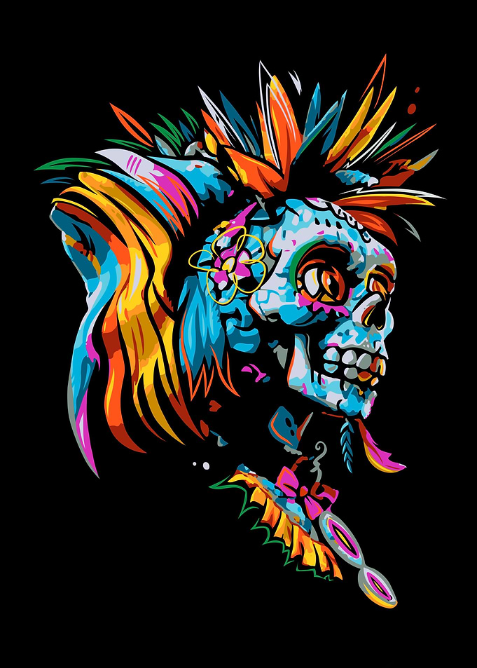 Punk calavera