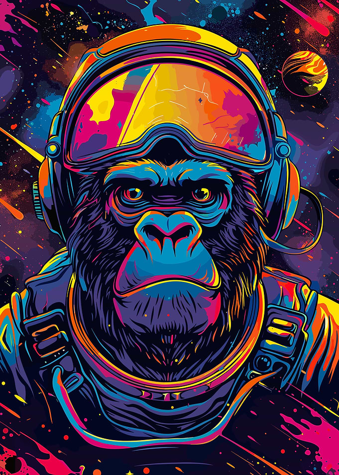 Astronaut Space Gorilla