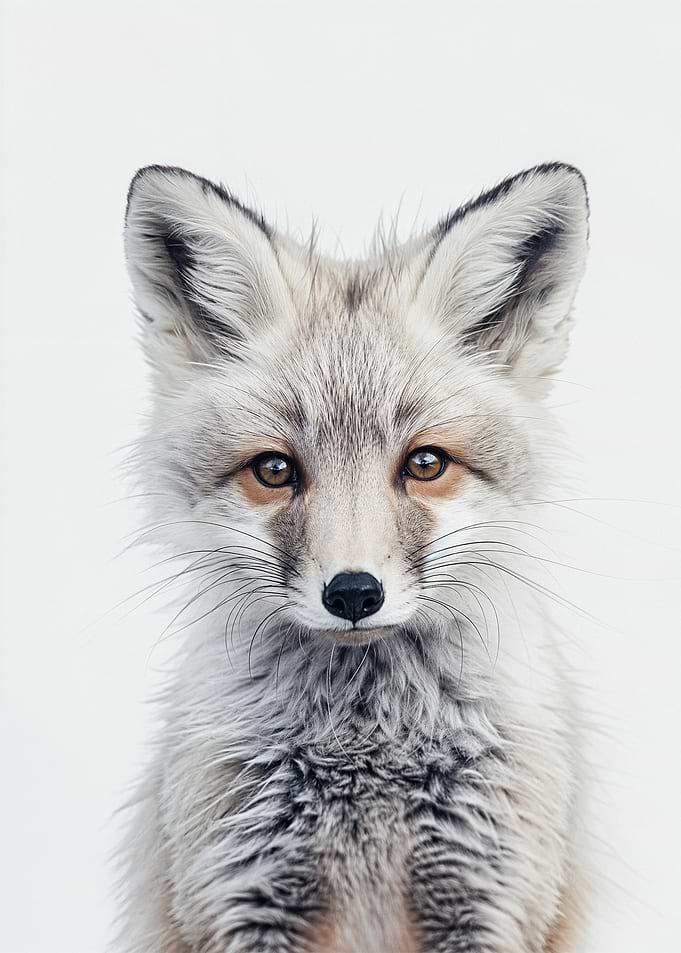 Cute Baby White Fox