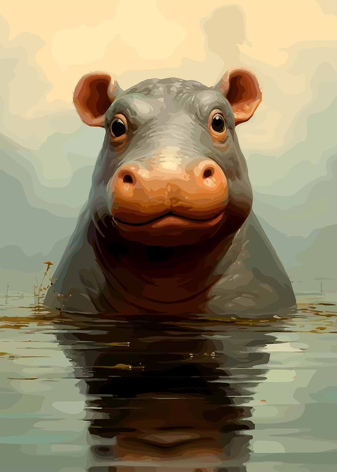 Cute Hippo