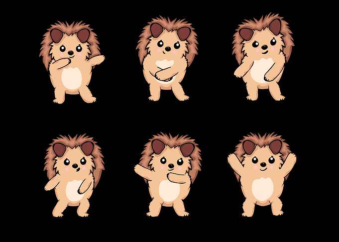 Cute Dancing Hedgehog Gift