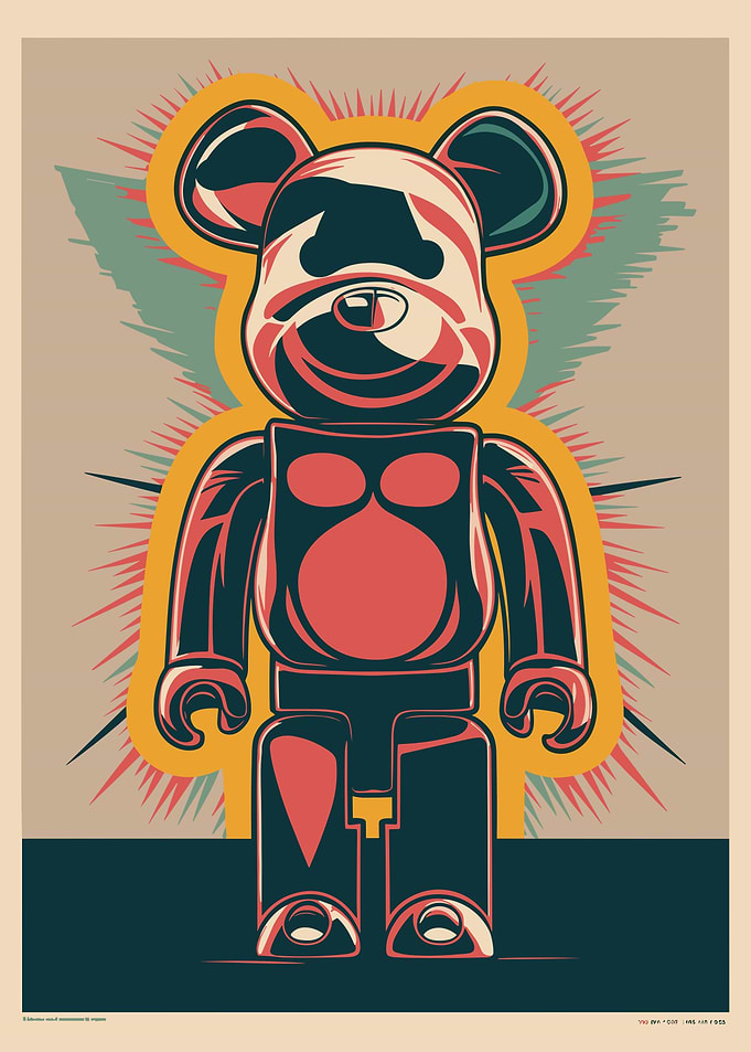 Retro bearbrick