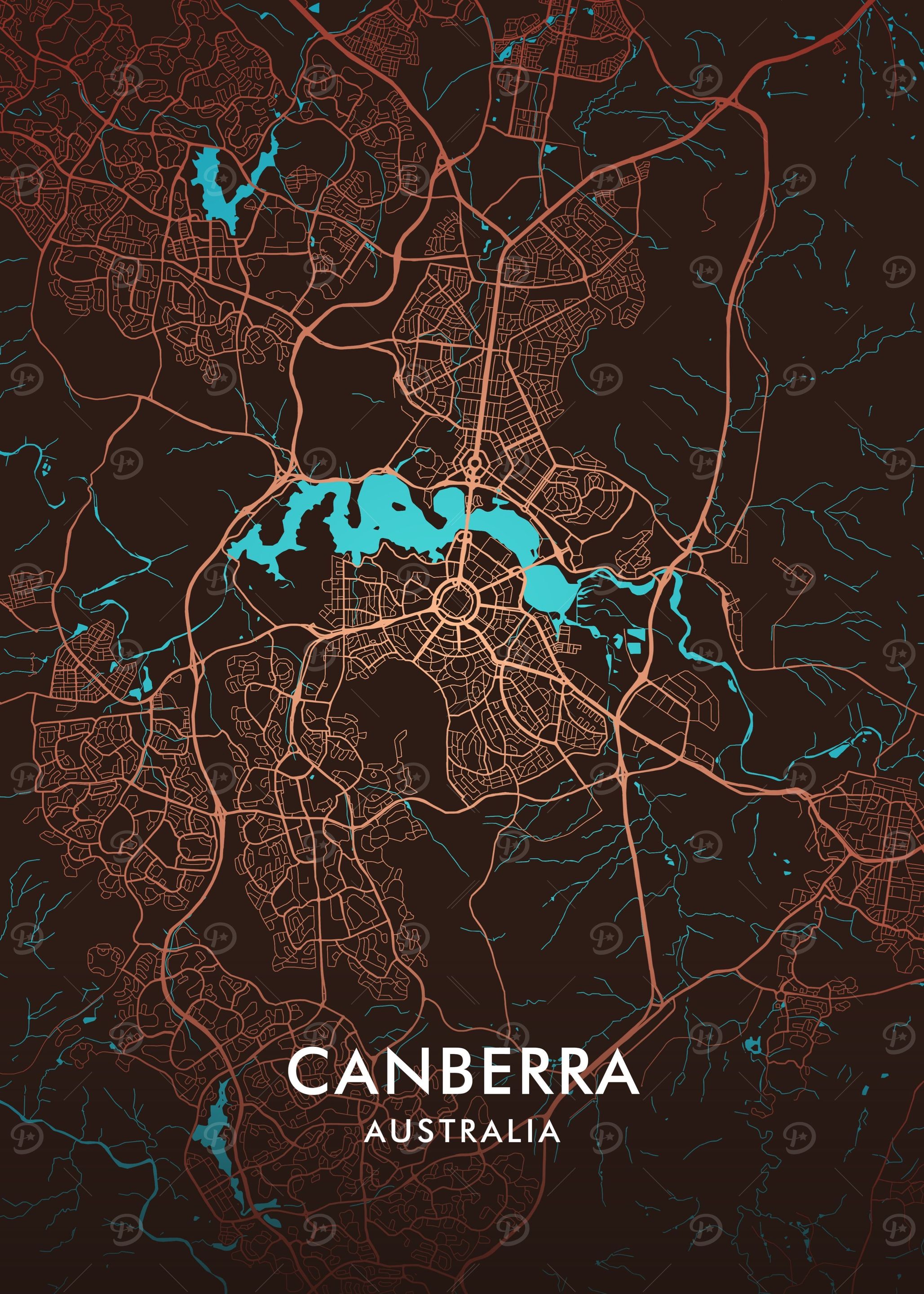 Canberra City Map