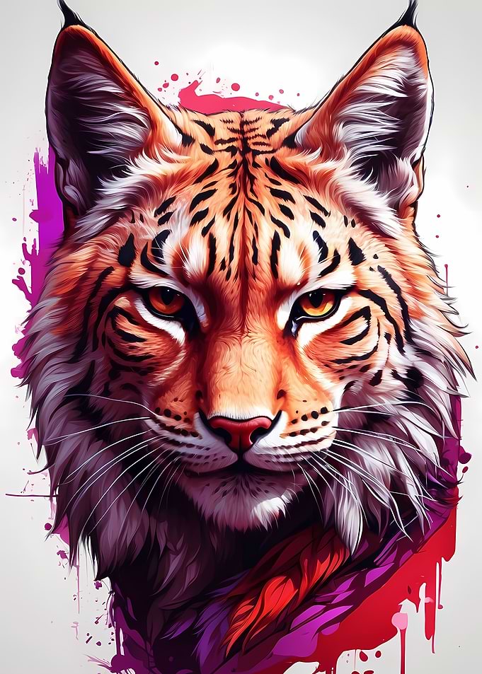 Vivid Lynx Portrait