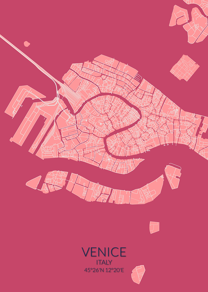 Venice Pink Map