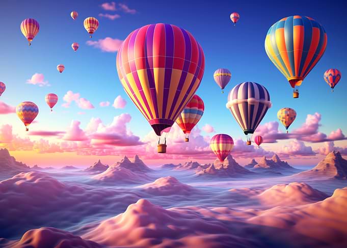 Hot air balloons
