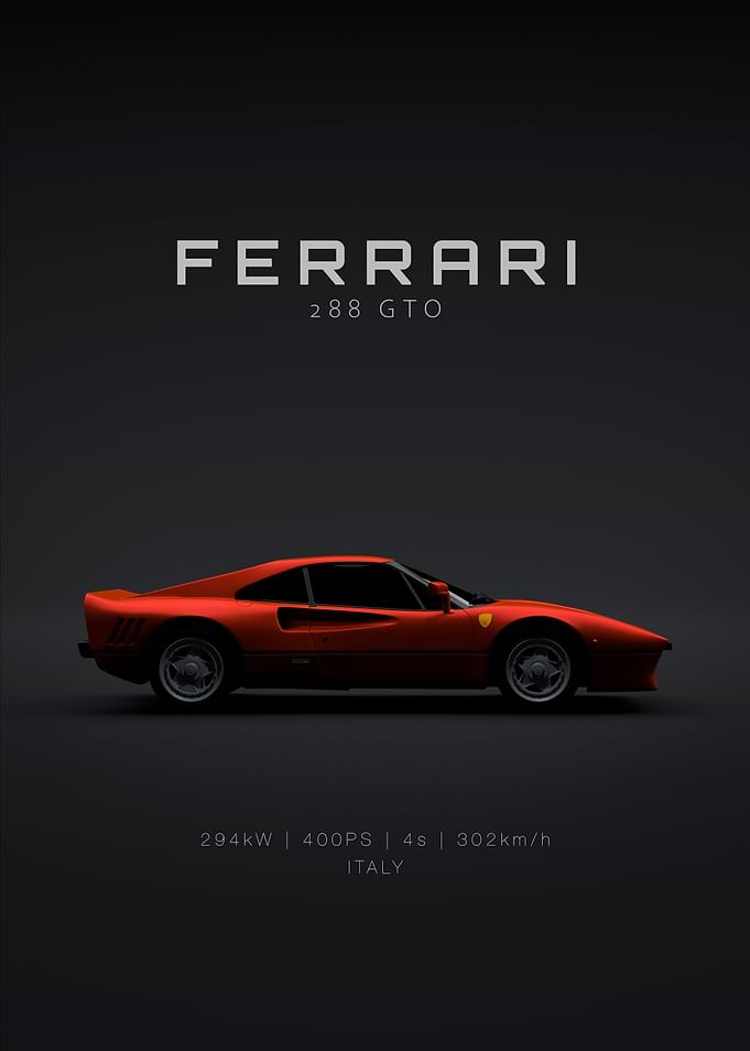 Ferrari 288 GTO 1984 Red