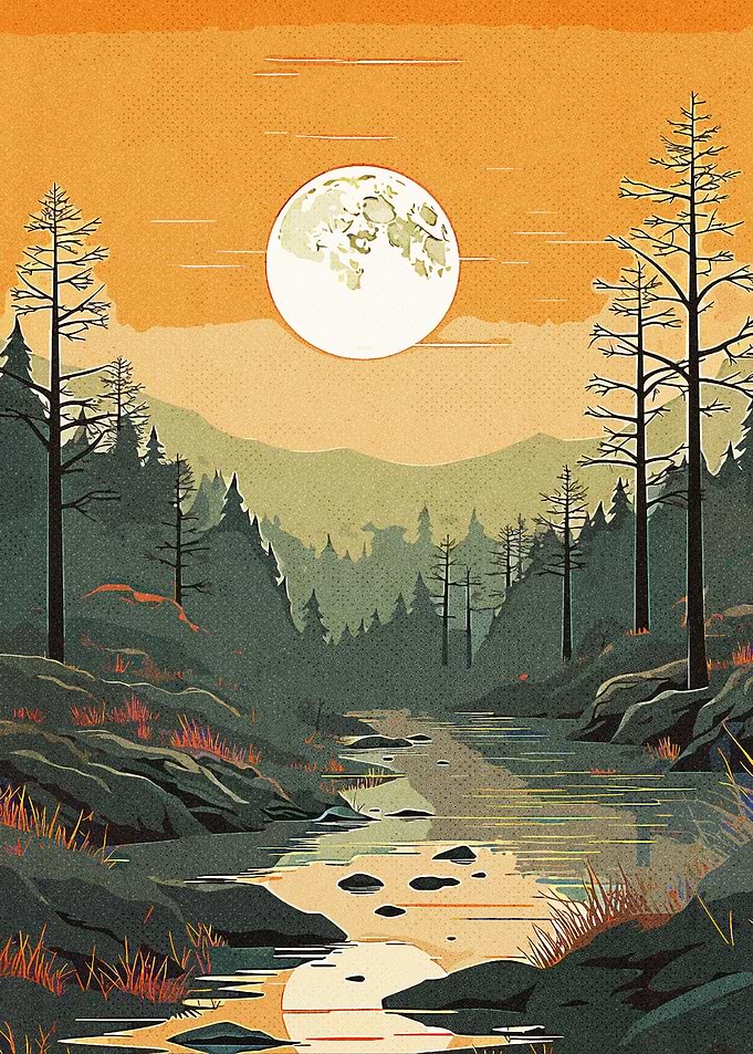 Forest Vintage Nature