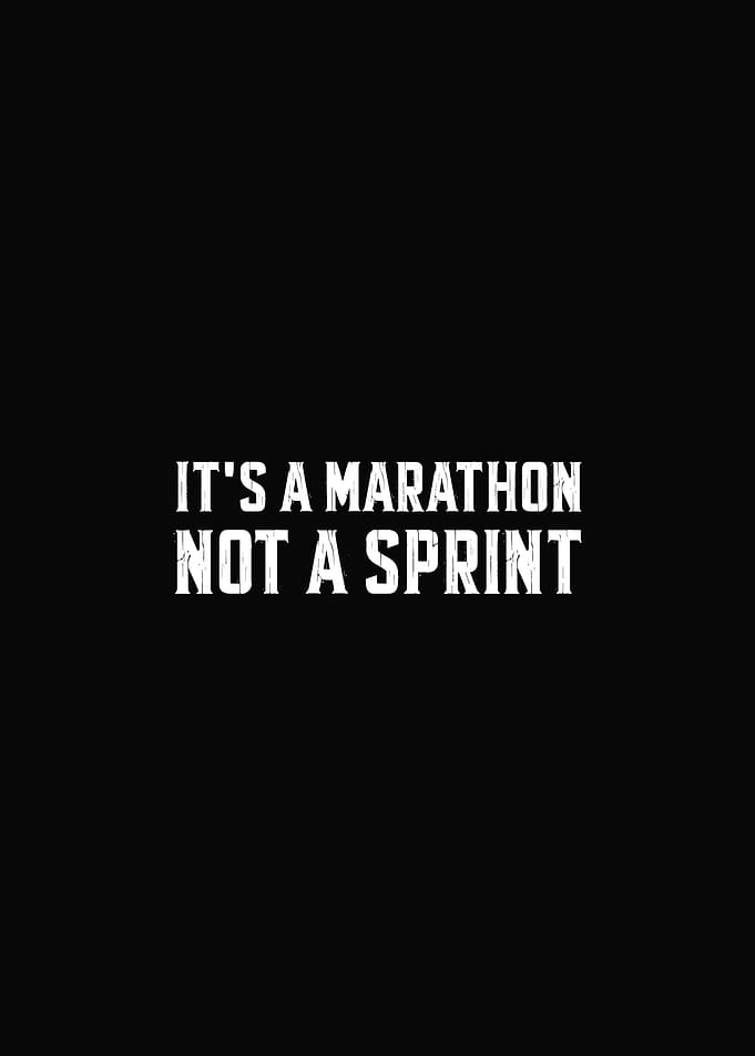 it s a marathon