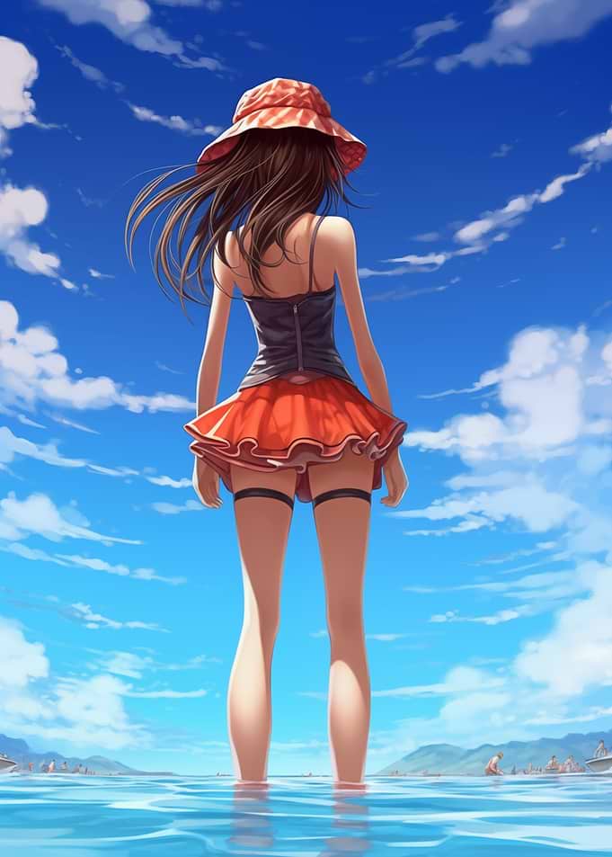 Sexy Anime Beach Girl