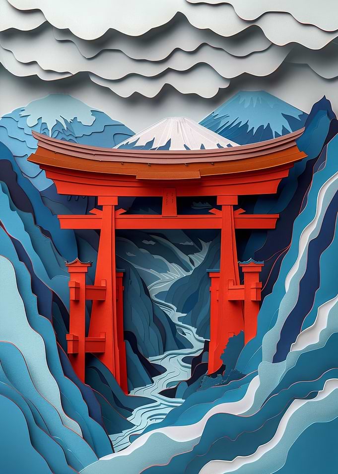 Japan Flat Paper Craft
