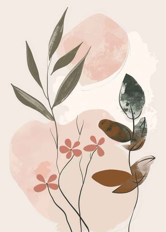 Abstract floral botanic