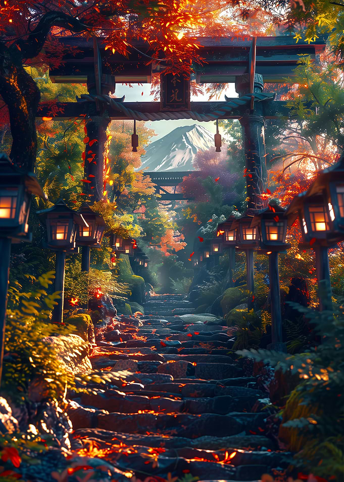 Fuji mount view anime