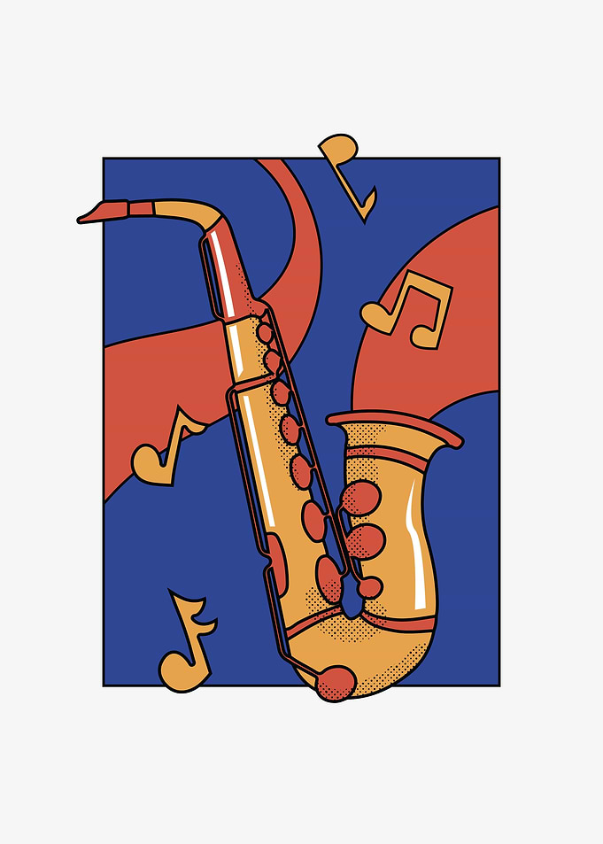 Stylish Saxophone Design