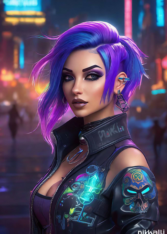 Cyberpunk woman 9