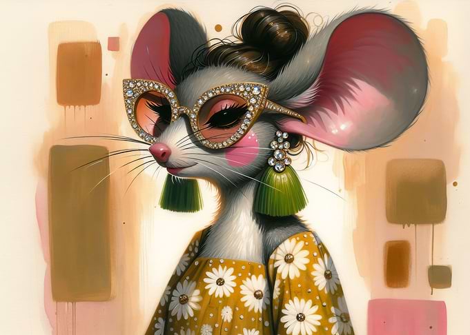 Boho Fashionable Mouse