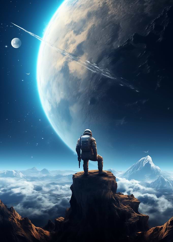 astronaut space galaxy