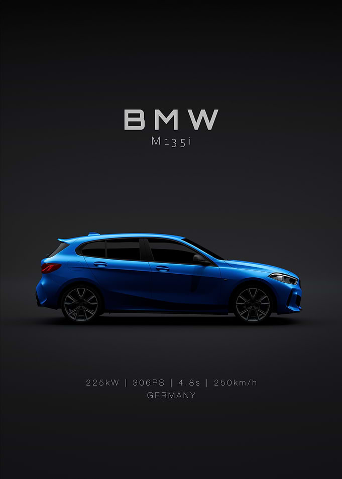BMW M135i F40 2020 Blue