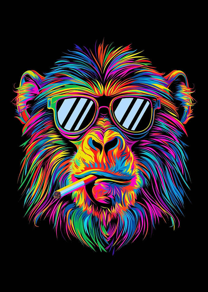 Baboon Monkey Sunglasses