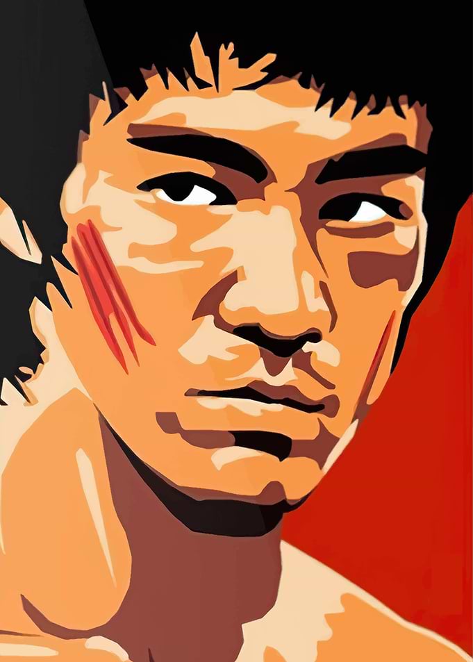 Asian fighter looks
