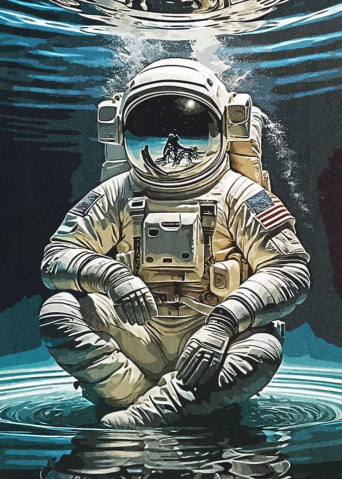 Astronaut Diving
