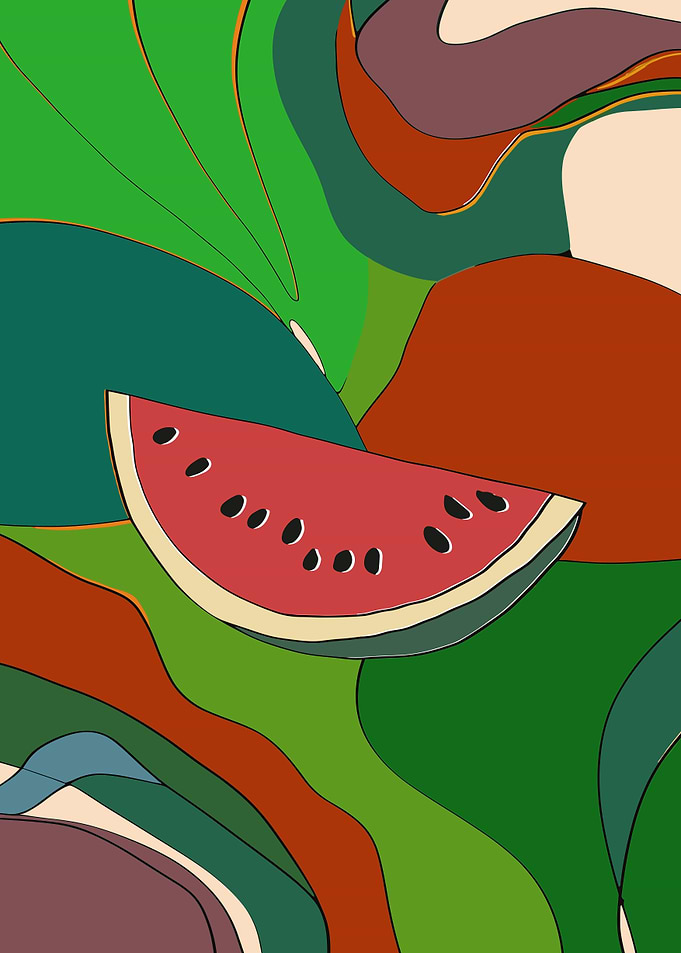 Watermelon Palestine Art