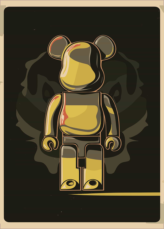 Bearbrick gold