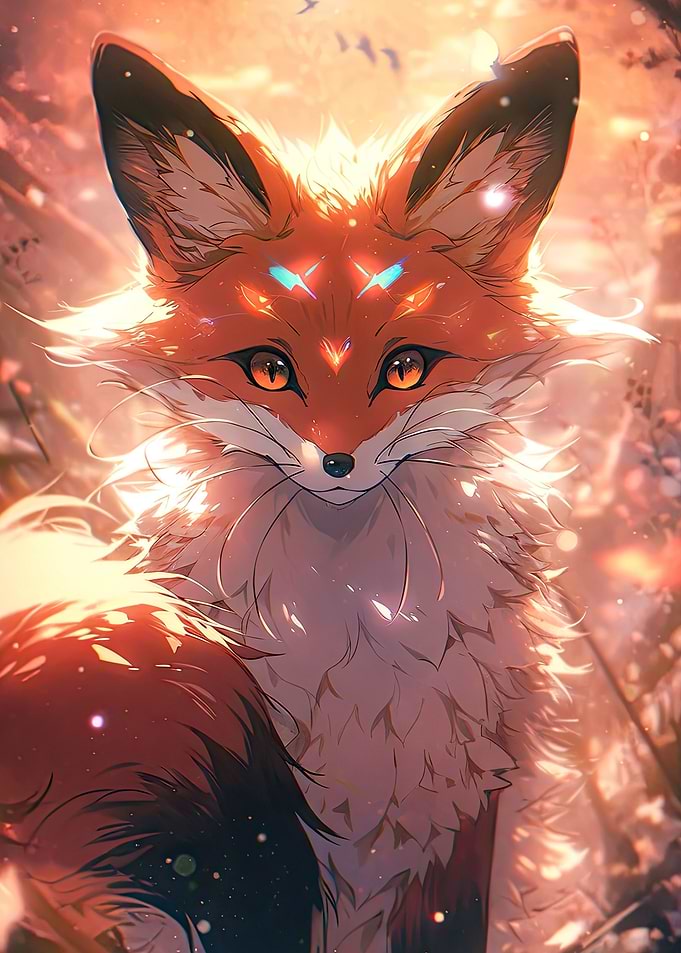 Glow Cute Wolf