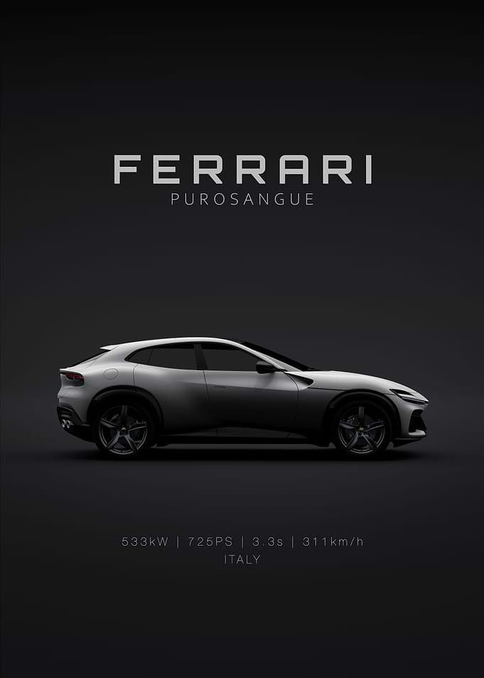 Ferrari Purosangue Grey