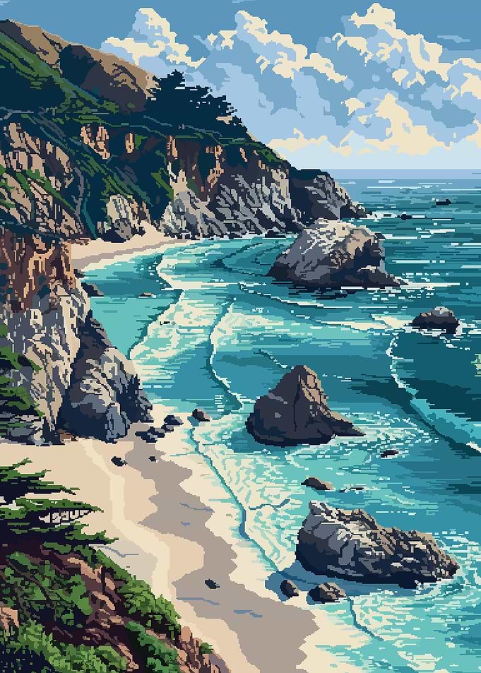 Big Sur California Pixel