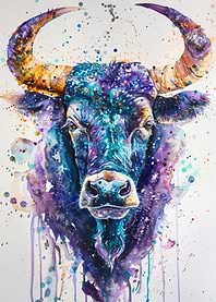 Vibrant Taurus Portrait