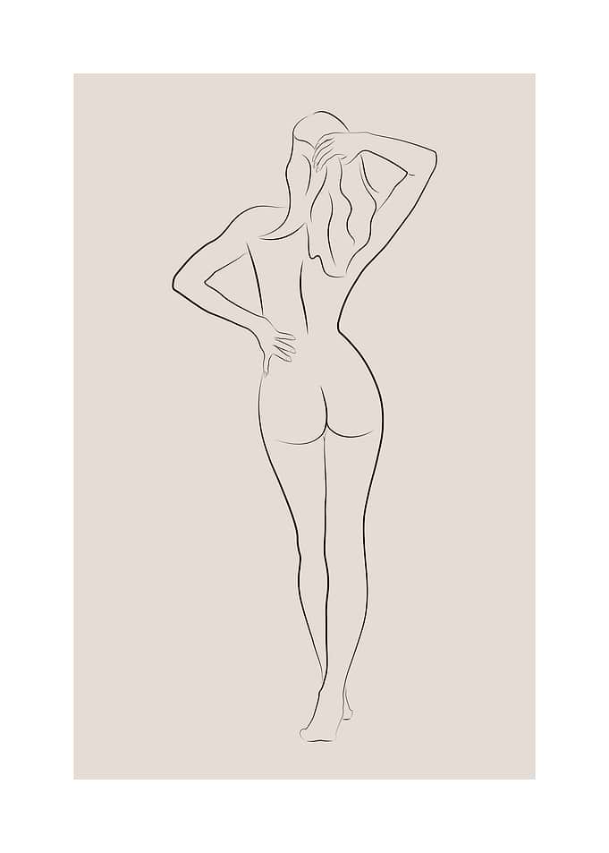 Sexy Nude Girl Naked Ass