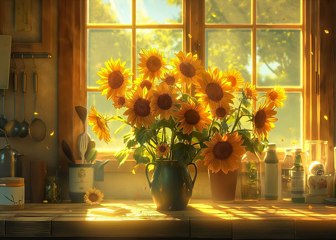 Sunflower Bouquet Cottage