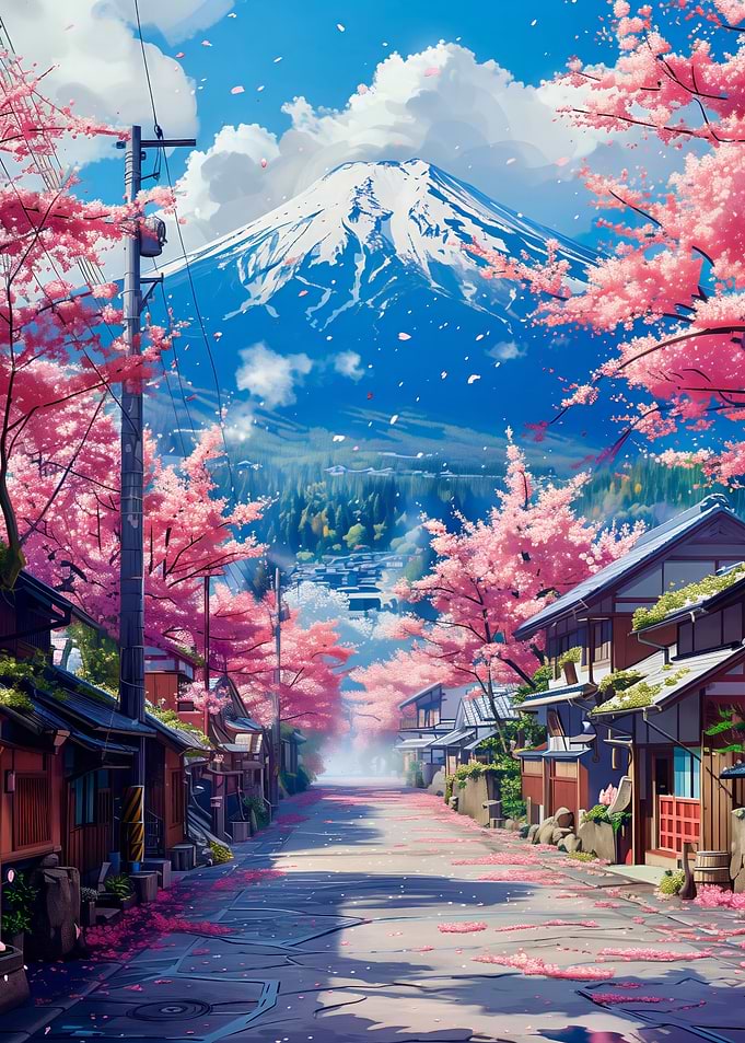 Fuji mount landscape