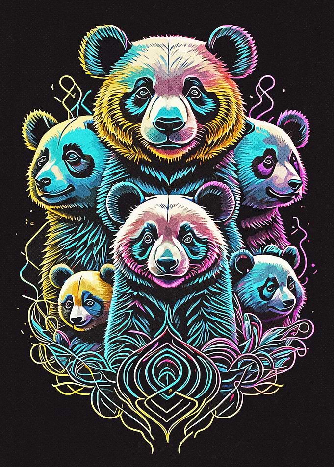 Neon Panda